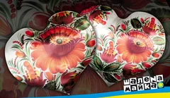 подушка-сердце Петриковка белая